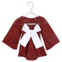 2019 Hot Sale  Import Custom Baby Girl Lace Clothes Big Bow Romper For Girl