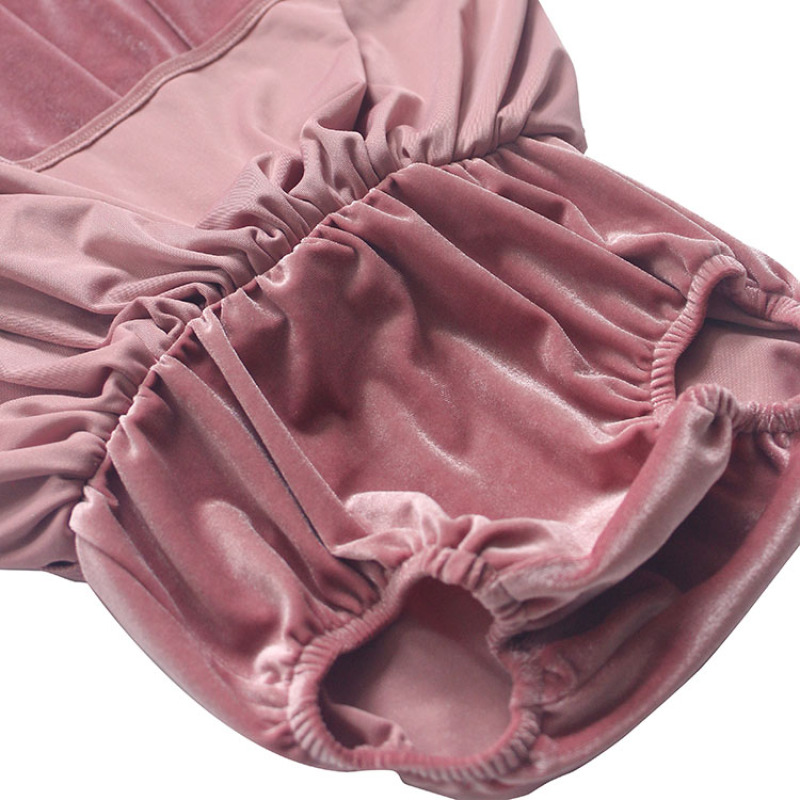 2020 new arrivals swallow tail kids clothing autumn pink velour irregular baby girl skirt