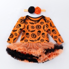 New arrivals lovely girls halloween boutique clothes toddler tutu dress