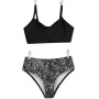 Boutiques one piece black white colorblock modest swimsuit swimwear