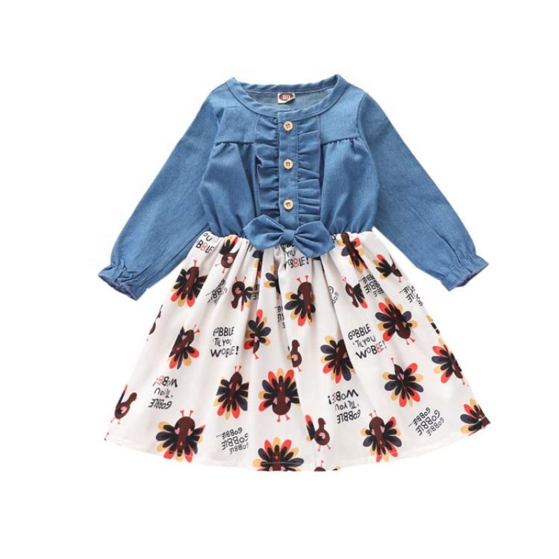 2021 factory baby cute trendy denim skirt baby clothes