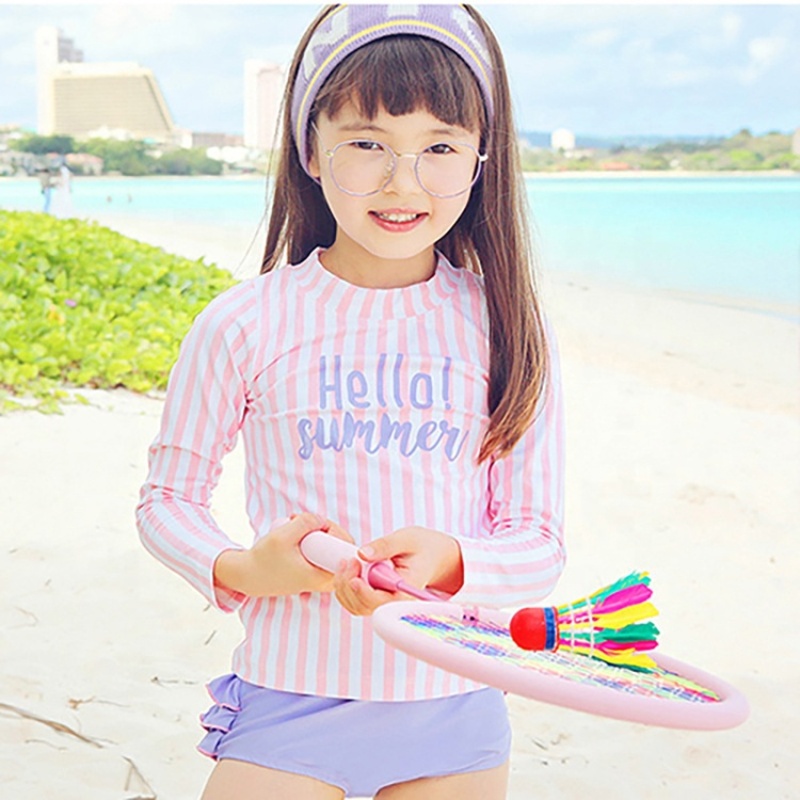 Wholesale factory swimwear long sleeve swimsuit bucket hat print bikini