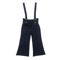 wholesale new fashion long denim trouser jeans baby bell bottom girl pants