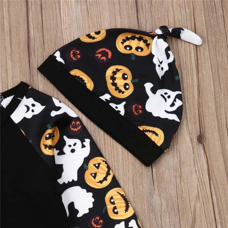 New arrival fall pumpkin black long sleeve pants baby boy toddler clothes