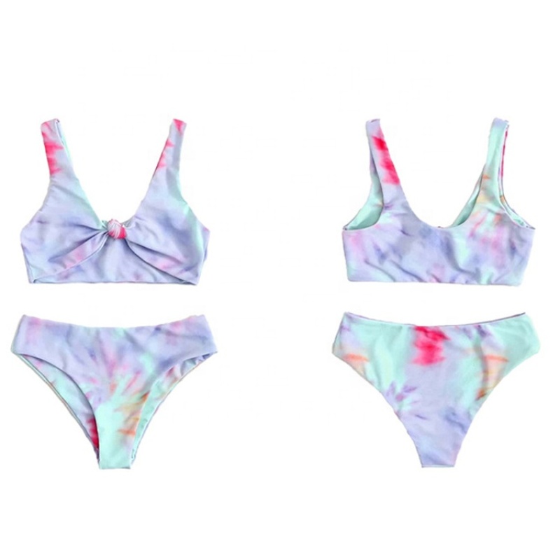 Summer cheap white string sport style 2 piece bikini set
