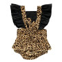 Wholesale Infant  hot sale baby summer clothes short sleeve leopard baby rompers