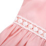Latest design pink long sleeve cute ruffle straps  top for girl