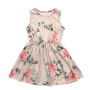 Wholesale Girl Sleeveless Floral Vintage Girl Dress For Daily Wear