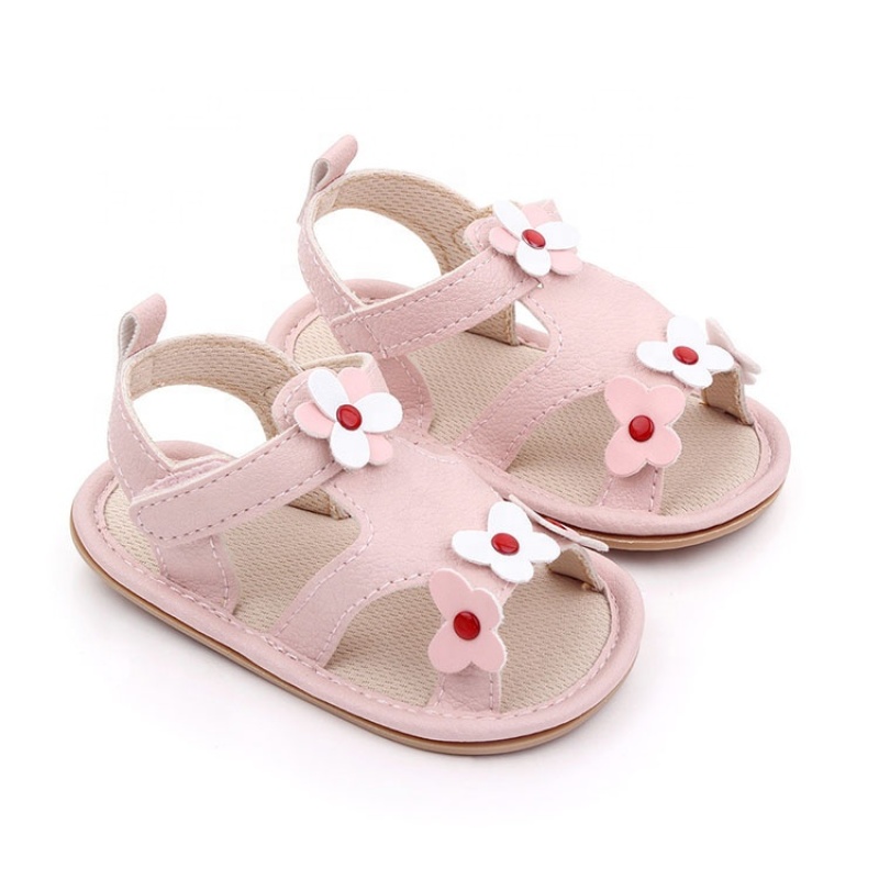 Summer fashionations flower dress custom hollow out baby sandals