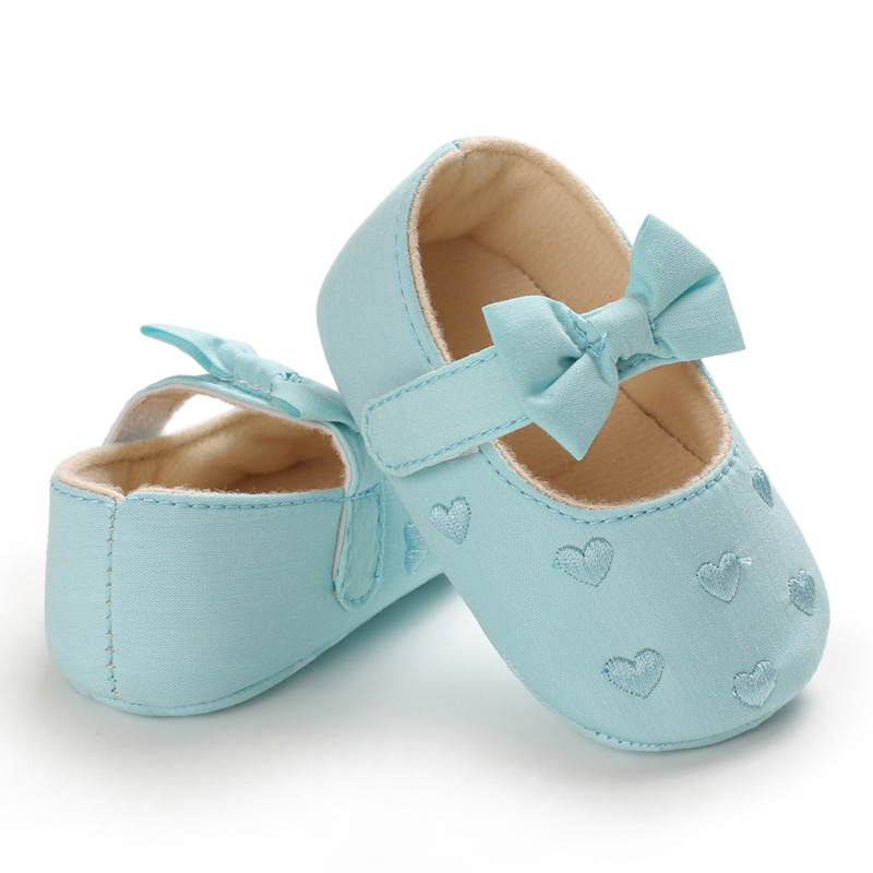 Hot Sale Boutique Cheap Flower Girls Pink Gold White Wedding Flat Shoes for Baby and Kids