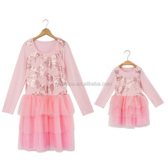 New Fashion Casual Dress High Quality Mommy And Me Maxi Dress Mommy Me Matching Set