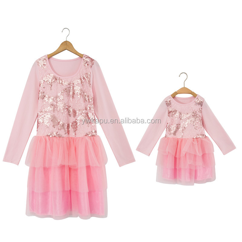 New Fashion Casual Dress High Quality Mommy And Me Maxi Dress Mommy Me Matching Set