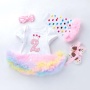 Wholesale Boutique Children Girl Birthday Tutu Dress Outfit Set With Baby Shoes And Leg Warmer And Headband 