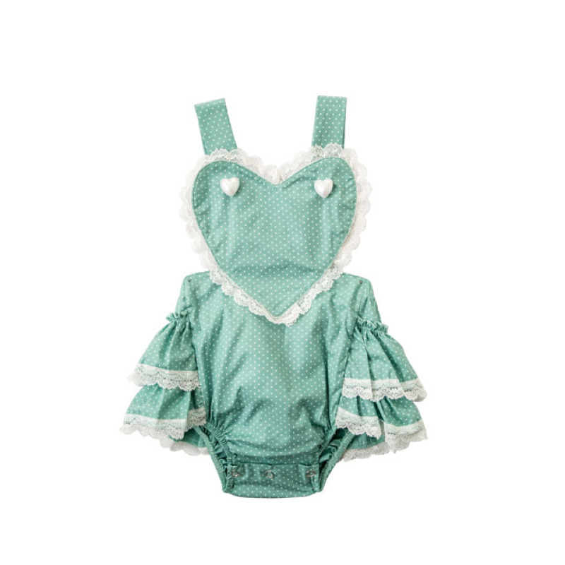 2018 Baby Infant Rompers Lace Fabric Backless Floral Jumpsuit
