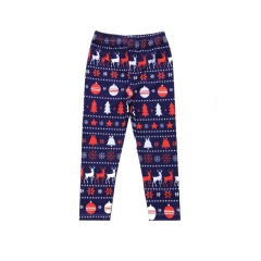 Christmas Baby Girls Full Pants Kids Boutique Floral Leggings Pants Wholesale