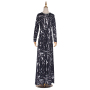 High quality plus size maxi tie dye ladies beach dress women casual women dress