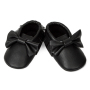 Wholesale solid color delicate bowknot baby girl shoes