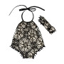 Newborn baby clothes girls infant toddlers clothing baby pompom romper with headband
