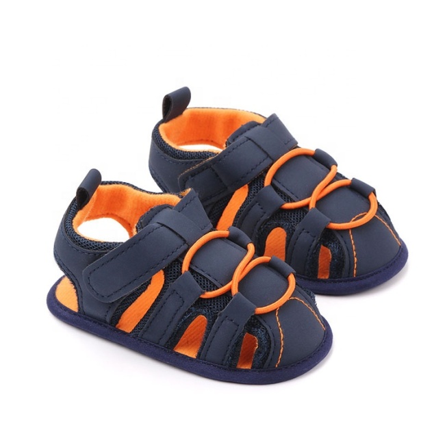 Factory direct sale round toe hollow out baby boy sandals