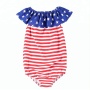 One Piece Child 4th of July Kids Swimsuit Bathing Suit Baby Girl Swimwear