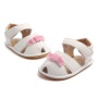 2021 high quality leather soft sole bow infant girl sandals