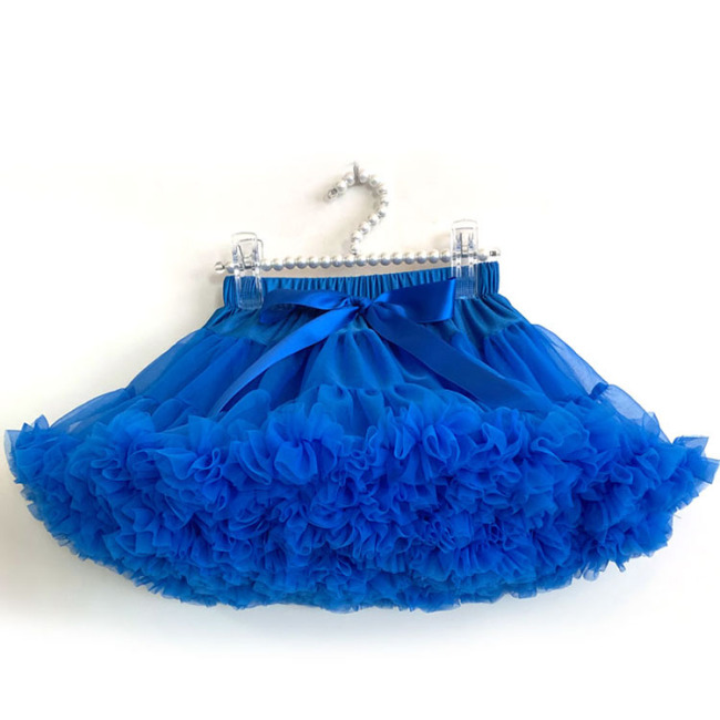 2020 colorful fluffy soft adjustable tightness princess kids girls ballet tulle puffy pettiskirt