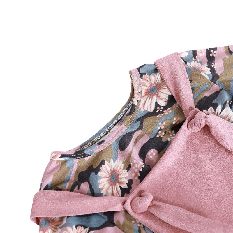 High Quality Boutique Baby Girls Clothes Vintage Floral Sweet Skirt Outfits