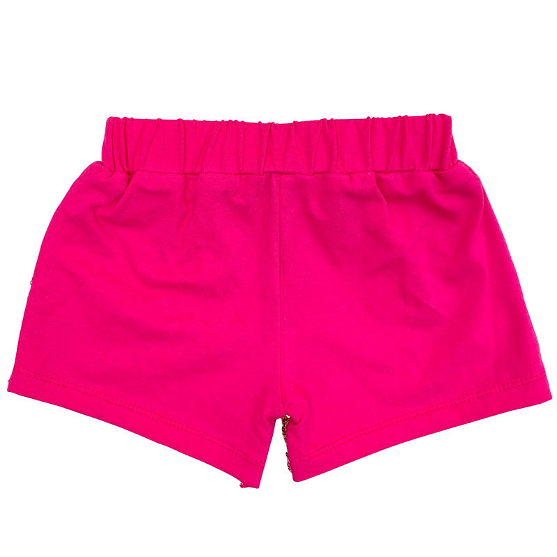 Wholesale Customized Design Cotton Rainbow Sequins Glitter Baby Girl Shorts With Bow