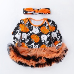 New arrivals lovely girls halloween boutique clothes toddler tutu dress