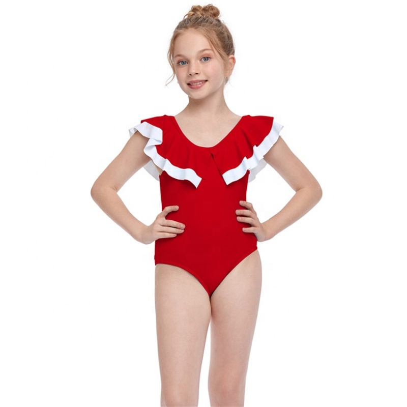Top selling purple red nude swimsuit girls kids padded bikini set