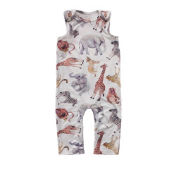 2020 New animal kids cartoon fall clothing toddler long jumpsuit baby boy's romper RTS