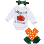 2021 factory halloween sequin hair bow leg warmer designer romper set