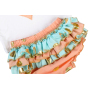 Fancy Cotton Polka Dot Girl Sleeveless Tee Top With Bloomer And Headband Set