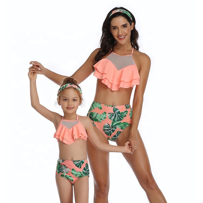 Hot sale high-quality mesh beach wear new sexy custom kid bikini  women swimwear
