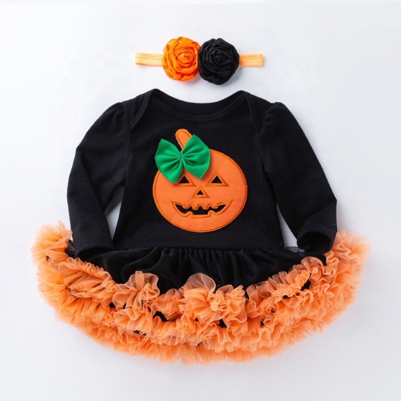 New arrivals lovely girls halloween boutique clothes toddler tutu dress