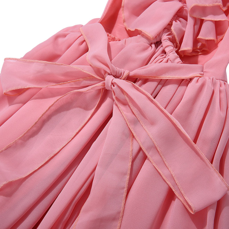 High quality polyester little children baby girls party flower dresses