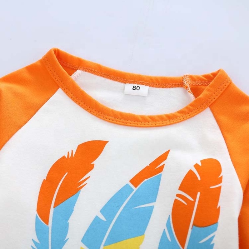 2021 fashion high quality cute long sleeve shirt stripe flares baby clothing sets