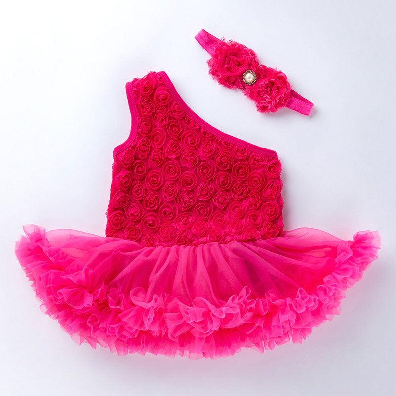 Toddler Infant Party Wear Rosette Tutu Dress 