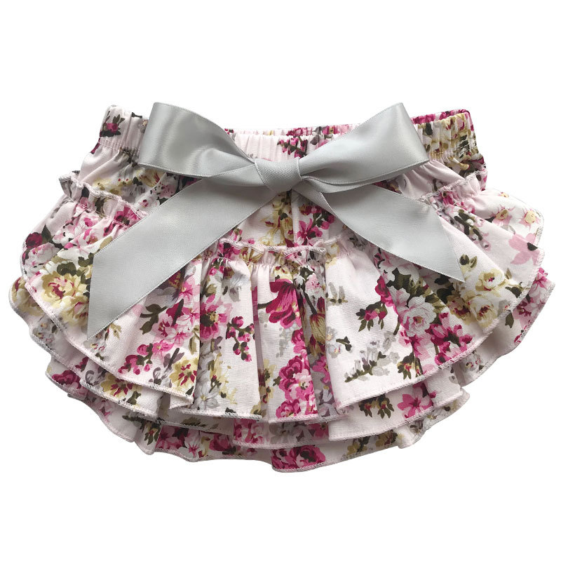 popular stain baby bloomer with ruffle frock design baby pants