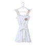 Children's Boutique Clothing Girls Elegant Suspender Dress With a Bow Knot Belt