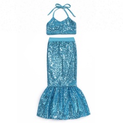 Wholesale Latest Design Baby Girls Swimwear Bikini Set Sequin Clothing Mermaid Outfit