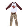Lovely Football Pattern Autumn Children's Boutique Clothing Set