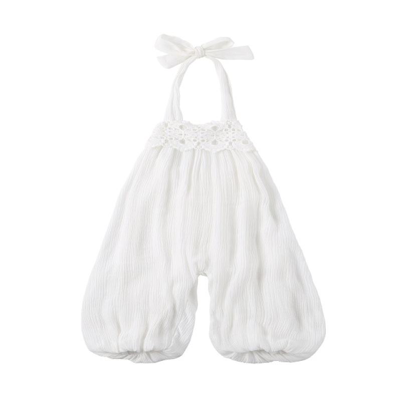 2018 Summer Baby Clothes Wholesale Chiffon Korean Cute Sleeveless Suspender Trousers Baby Girls Jumpsuit