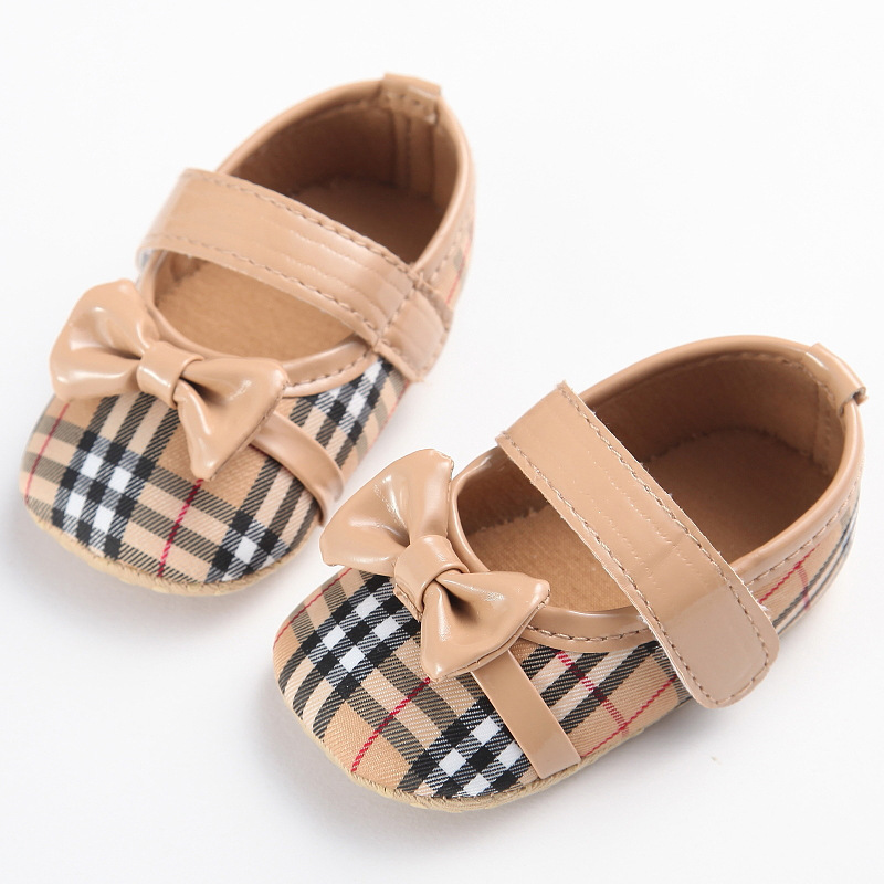 Custom Made Pretty Newborn Honey Baby Girl Flat Shoes for School