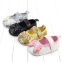 Promotional Multicolor Boutique Newborn Baby Girls Princess Shoes Prewalker for Sale