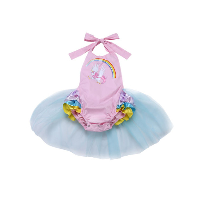Wholesale Cute Custom Newborn Baby Clothes Unicorn Print Baby Romper