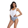 USA  ruffle mommy and daughter swimsuits women designer swimsuit