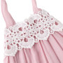Baby suspender pink eco-friendly polyester rompers boys and girls solid color jumpsuit