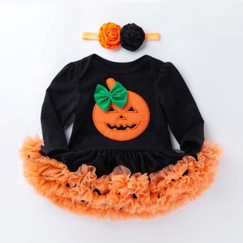 New arrivals lovely girls halloween boutique clothes toddler tutu dress