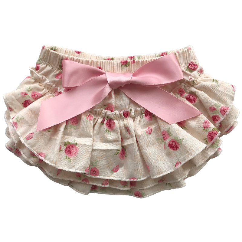 2020 popular stain baby bloomer with ruffle frock design baby ladybug
